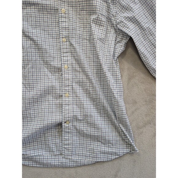 Gap Standard Fit Button-Up Shirt Men's Size M White Striped Long Sleeve Cotton - Picture 10 of 16